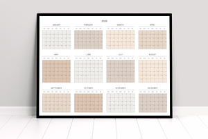 2026 Printable Large Wall Calendar, a Stationery Template by 3PointsCreative