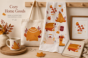Whimsical Autumn Collection, a Seasonal Illustration by Anna Studio (Thumbnail 4 of 12)