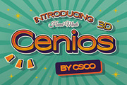 Cenios 3D, a Sans Serif Font by Craft Supply Co. (Thumbnail 1 of 8)