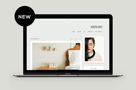 Blogger Template - North Grey