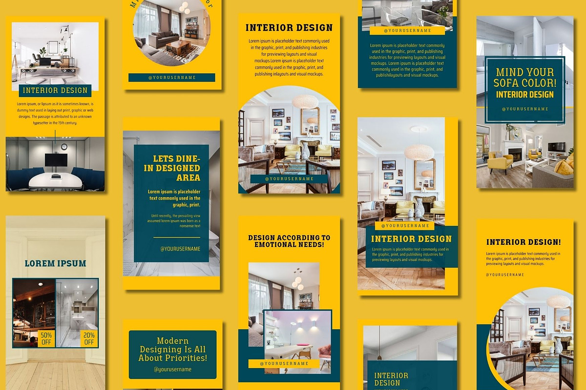 Interior Design Story Canva Template, a Templates & Theme by BoontenStudio (Photo 2 of 8)