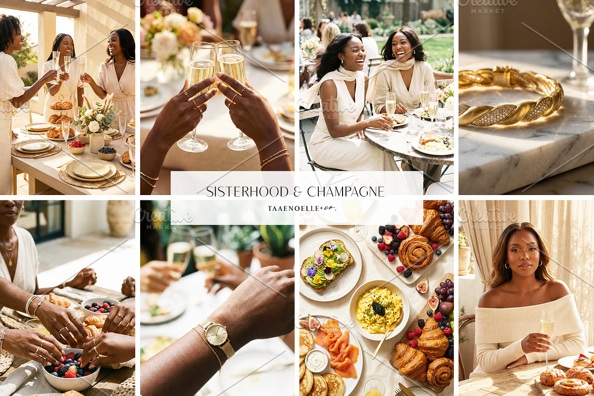 Women & Brunch Editorial Pack, a Beauty & Fashion Photo by Taaenoelle + Co (Photo 1 of 6)