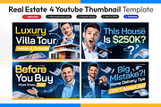 Real Estate YouTubne Thumbnail Pack, a Social Media Template by OnurDemircan (Thumbnail 1 of 6)