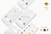 Yunu - Taxi App UI Kit, an App Template by Betush (Thumbnail 1 of 6)