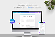 Resume / CV Template | Canva & Word, a Resume Template by CreativeZoom (Thumbnail 6 of 8)