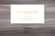 Elegant Pumpkin Business Card, a Business Card Template by Twilight & Twine (Thumbnail 2 of 3)