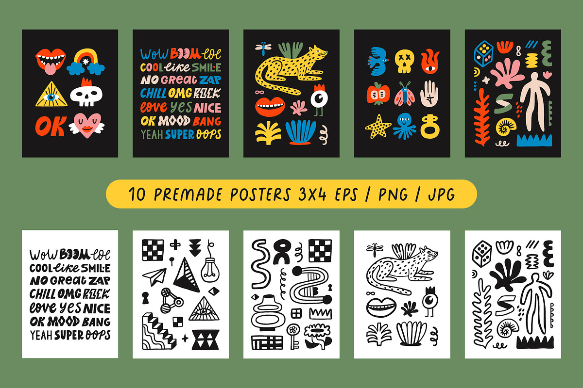 Cute Doodles collection, an Object Illustration by piyacler (Photo 11 of 16)