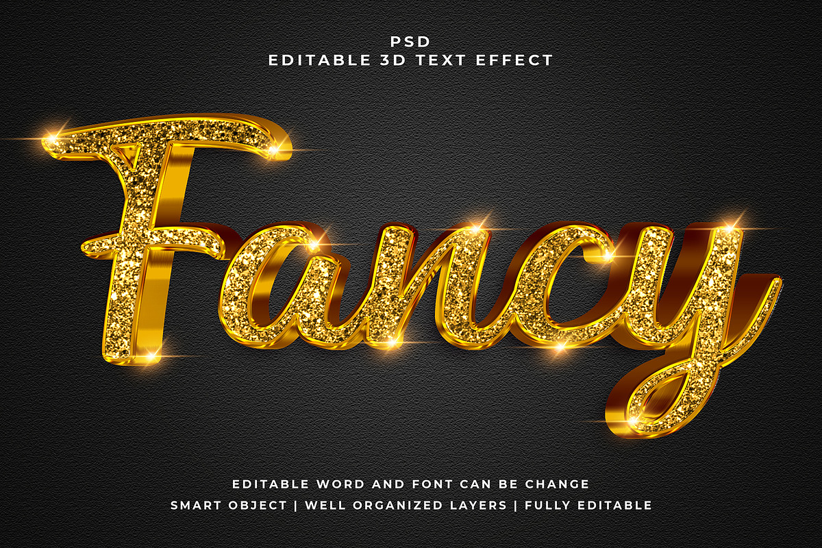 Fancy 3d Editable Text Effect Style, a Layer Style Add-On by designermdnazir