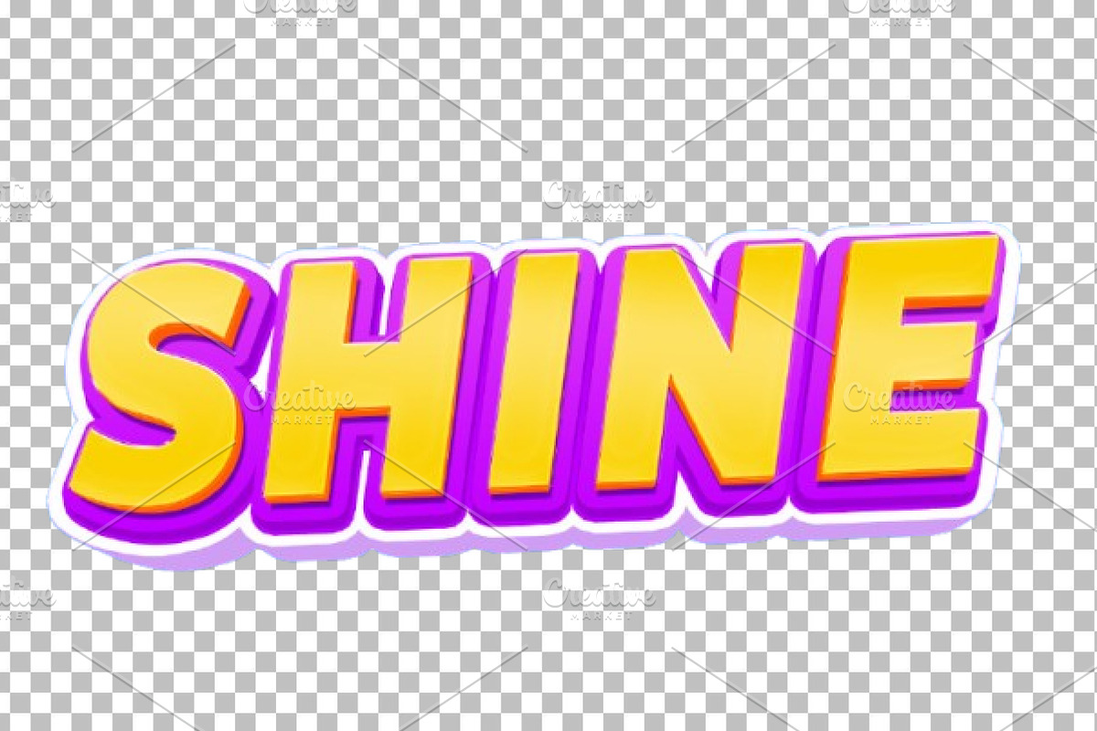 PSD Shine 3d Editable Text Effect, a Layer Style Add-On by TrueVector (Photo 2 of 2)