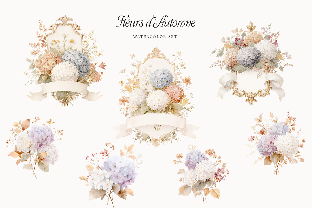 Vintage Floral Bundle, an Object Illustration by studioequinox (Photo 21 of 65)