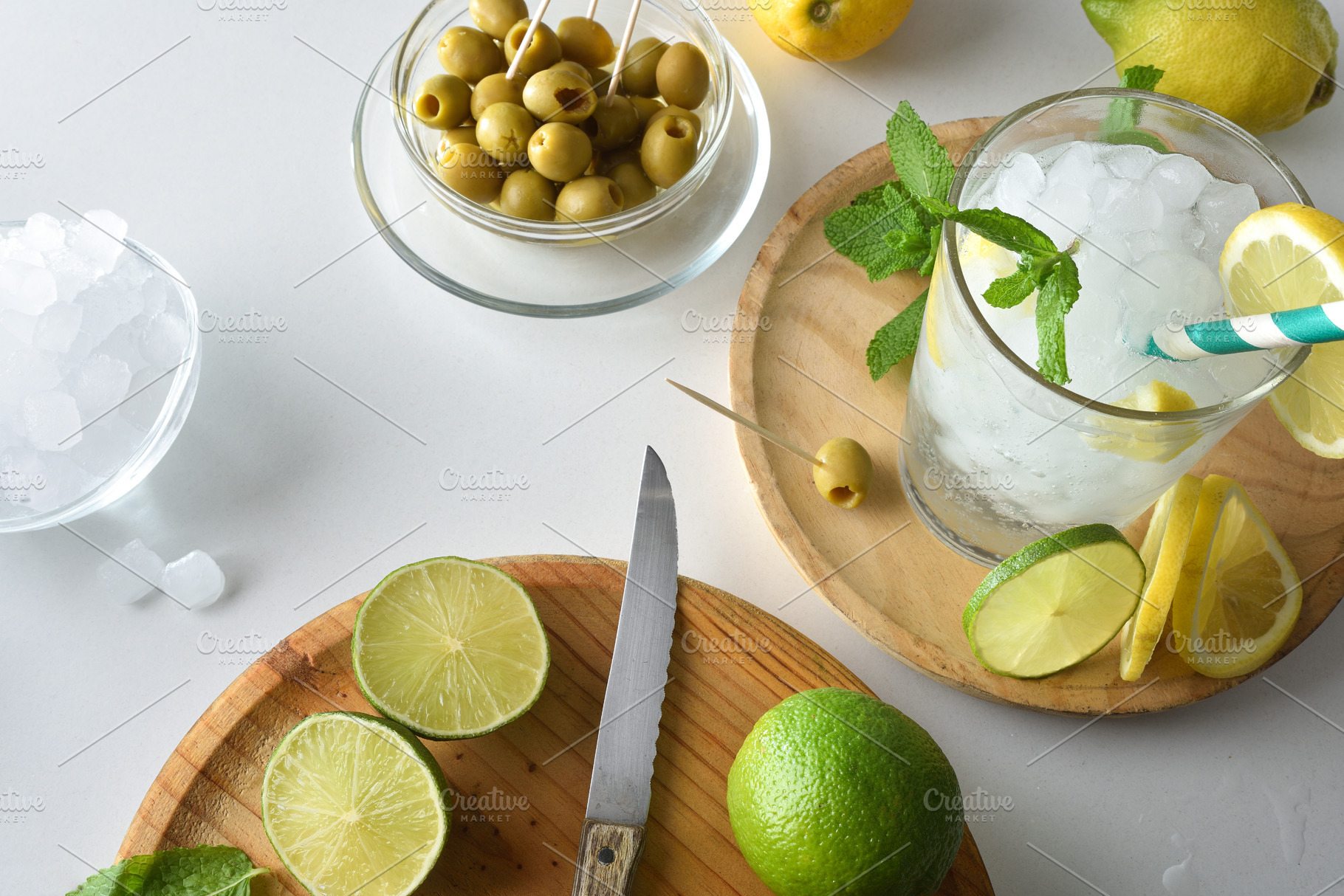 Kitchen bench with freshly prepared soda and  ingredients, a Food & Drink Photo by Davizro's Market