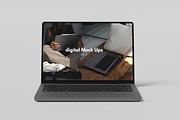 LAPTOP MOCKUP, a Wearable Device Mockup by kebunmockup (Thumbnail 5 of 5)