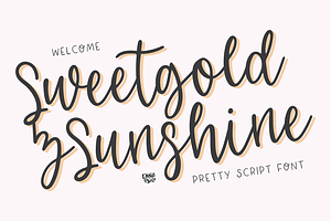 SWEETGOLD & SUNSHINE Script Font