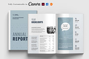 Annual Report Template, Marketing, a Brochure Template by Niofix (Thumbnail 1 of 6)