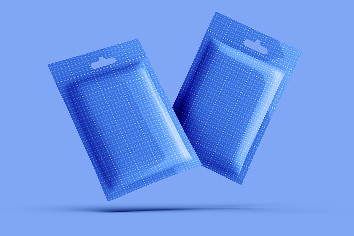 Pouch Sachet with Hang Hole Mockup, a Packaging Mockup by Illusiongraphic (Photo 15 of 22)