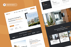 Modern Real Estate Landing Page