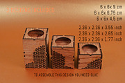Candle Holder Vector File 4 LaserCut, an Object Graphic by MaramadeLaser (Thumbnail 2 of 5)