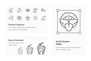 Animated Dental Outline Icons, an Outline Icon by Prosymbols (Thumbnail 3 of 4)