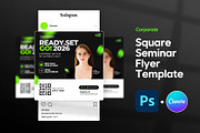 Seminar Digital Flyer | Canva & PSD, a Social Media Template by Vintage Impressions (Thumbnail 1 of 6)