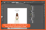 Bride Portrait Creator | Wedding Art, a Person Illustration by Lauren Lesley Studio (Thumbnail 2 of 29)