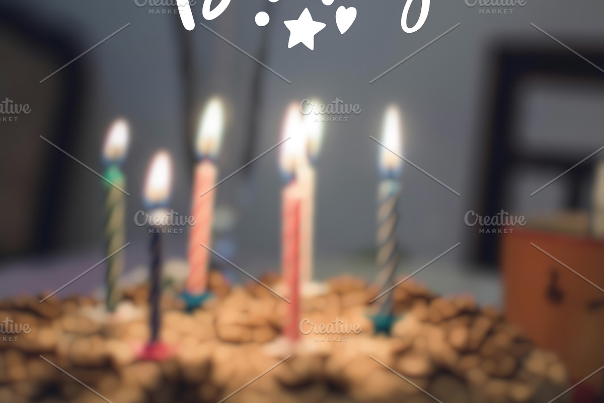 Happy Birthday Text with Stars and H, a Holiday Photo by idea_design (Photo 4 of 10)