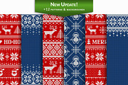 Knitted Christmas Patterns, a Pattern Graphic by JuliaMalinovskaya (Thumbnail 6 of 10)