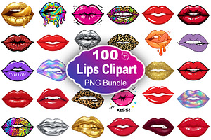 Lips Clipart, a Decorative Illustration by Forhadx5