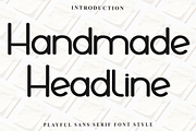 Handmade Headline, a Sans Serif Font by FreshTypeINK (Thumbnail 1 of 8)