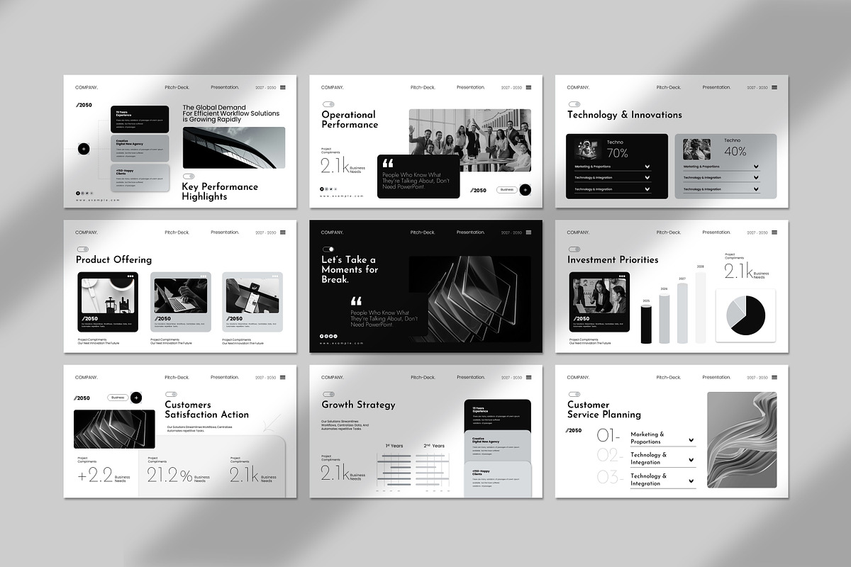 Annual Report Presentation Template, a Presentation Template by Creative-Work (Photo 6 of 9)