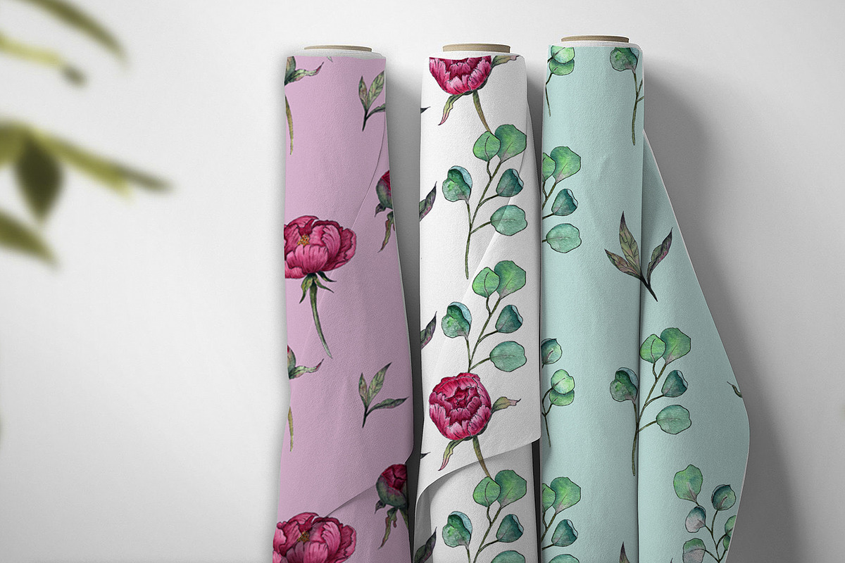 Peonies. Watercolor clipart, a Decorative Illustration by TetianaArt (Photo 11 of 11)