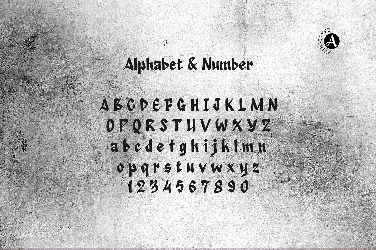 Menzo - Bold brush marker font, a Blackletter Font by Attractype (Photo 7 of 9)