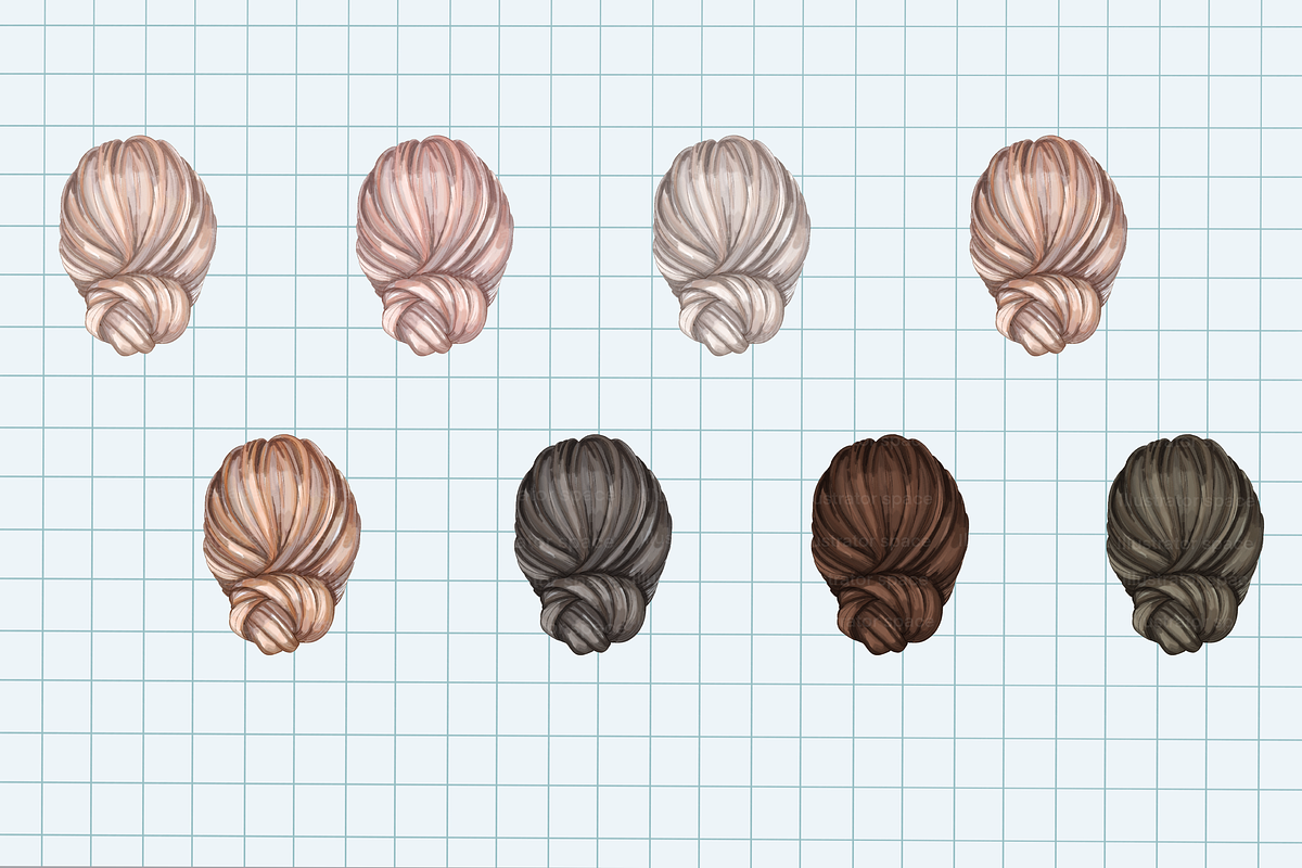 Hair clipart PNG digital download, an Illustration by Illustrator Space (Photo 4 of 8)