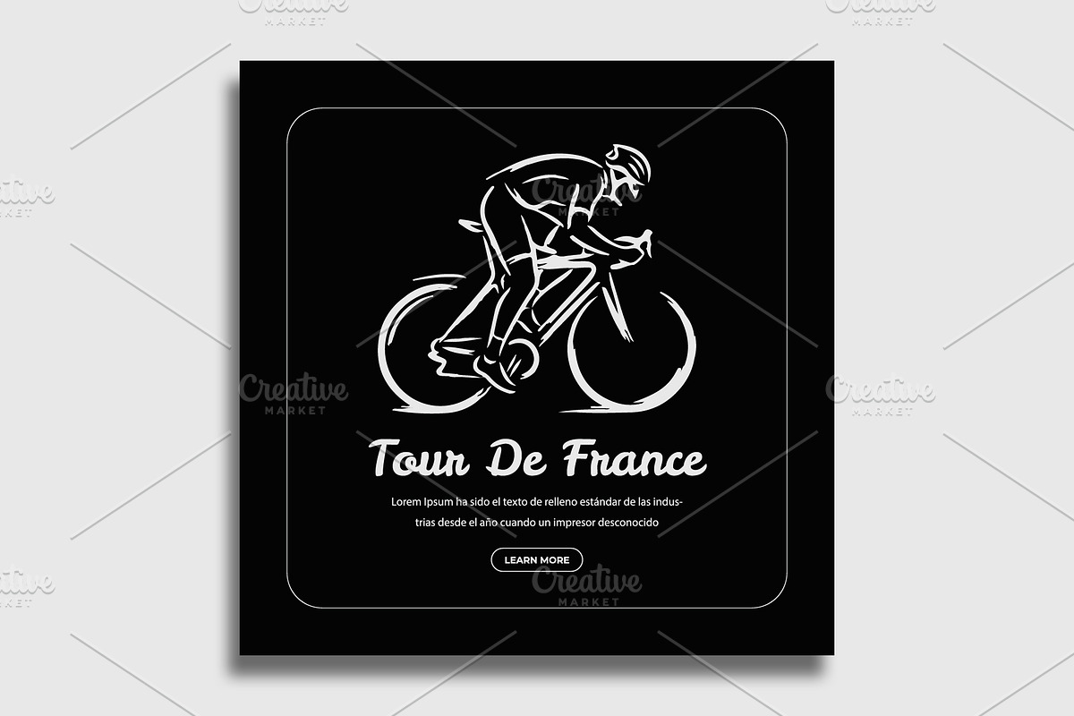 Tour Da France social media banner, a Social Media Template by nandinigraphics (Photo 3 of 5)