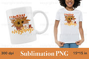 Pumpkin Spice Everything Sublimation, a Seasonal Illustration by GlamArtZhanna (Thumbnail 2 of 3)