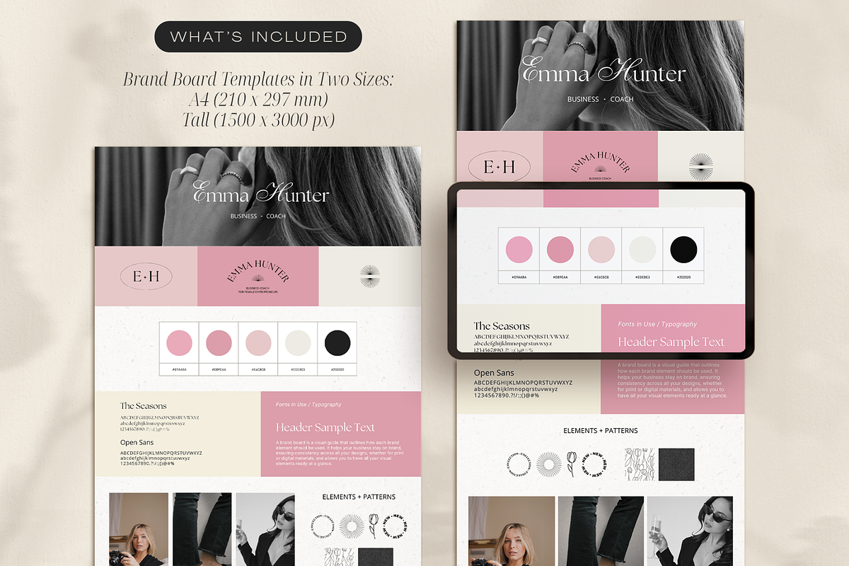 Coach Brand Board, a Branding & Logo Template by Creatif Foundry (Photo 3 of 6)