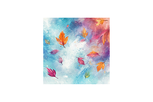 Watercolor Falling Leaves