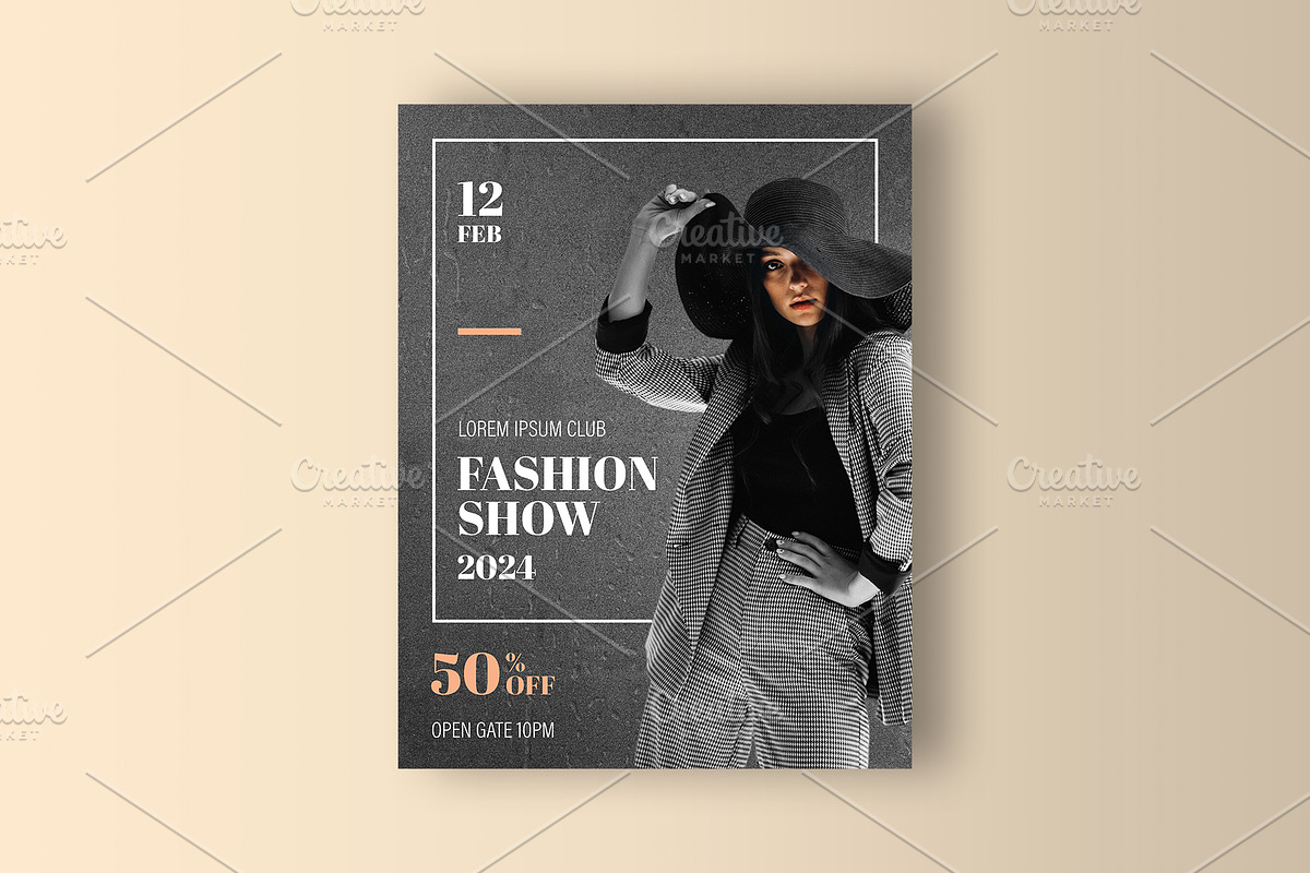 A4 Fashion Show Poster Template, a Poster Template by rpdesignstudio (Photo 2 of 2)