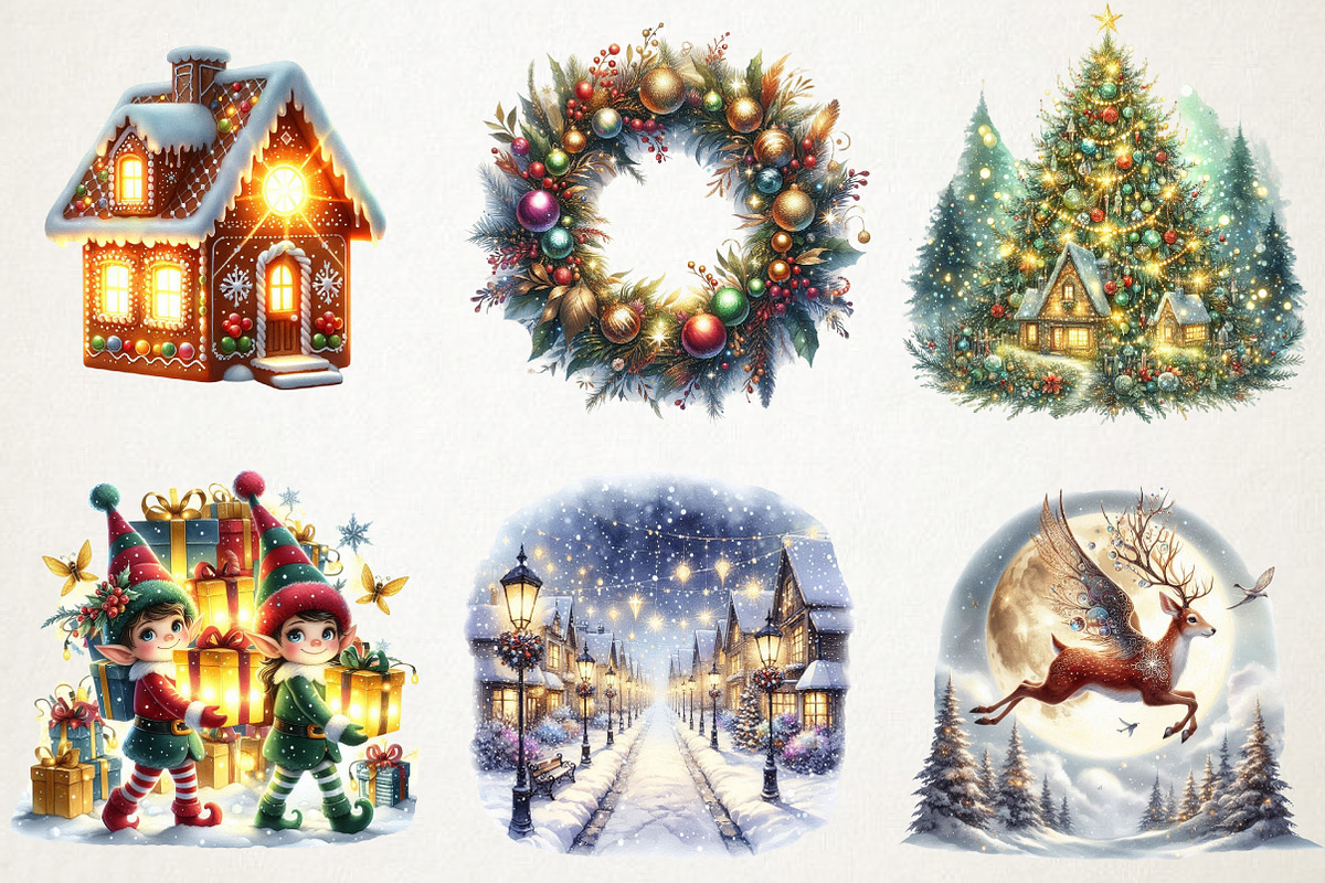 Holiday Magic Clipart, an Illustration by RobertsArt (Photo 5 of 7)