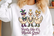 Funny Mardi Gras Goose Coquette Bow, an Illustration by Designking (Thumbnail 5 of 5)