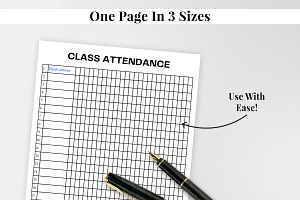 Attendance Printable Planner