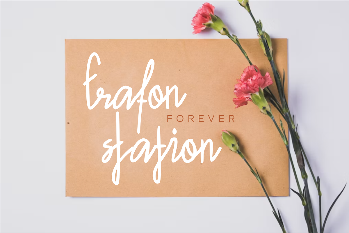 Rajuttia - Natural Handwritten Font, a Handwritten Font by idealistudio (Photo 6 of 8)