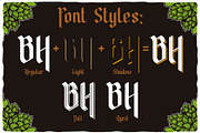 Brew House Label Font, a Blackletter Font by VozzyStock (Thumbnail 3 of 9)