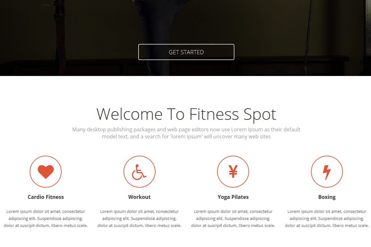 FitnessSpot - One Page HTML Template, a Landing Page Template by Gentil Studio (Photo 4 of 4)