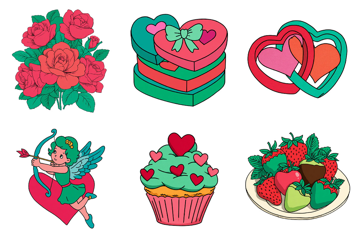Valentines day collection, an Illustration by Design Market (Photo 3 of 3)