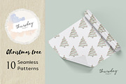 Christmas tree seamless pattern, a Pattern Graphic by Thursdaypaper (Thumbnail 8 of 8)