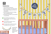 Fabric Bunting Canva Smart Mockup, a Household Mockup by Mockup Scene (Thumbnail 7 of 10)