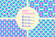NEON RAINBOW patterns set, a Pattern Graphic by Slanapotam (Thumbnail 4 of 5)