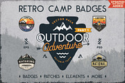 Vintage Camp Badges Sticker Pack, a Branding & Logo Template by JeksonGraphics (Thumbnail 1 of 11)