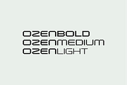 OzenPro-abstract futuristic font, a Sans Serif Font by Ebad Designs (Thumbnail 3 of 8)