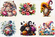 Flower Girl Gnomes  Sublimation Clip, an Illustration by SVGArt (Thumbnail 3 of 7)
